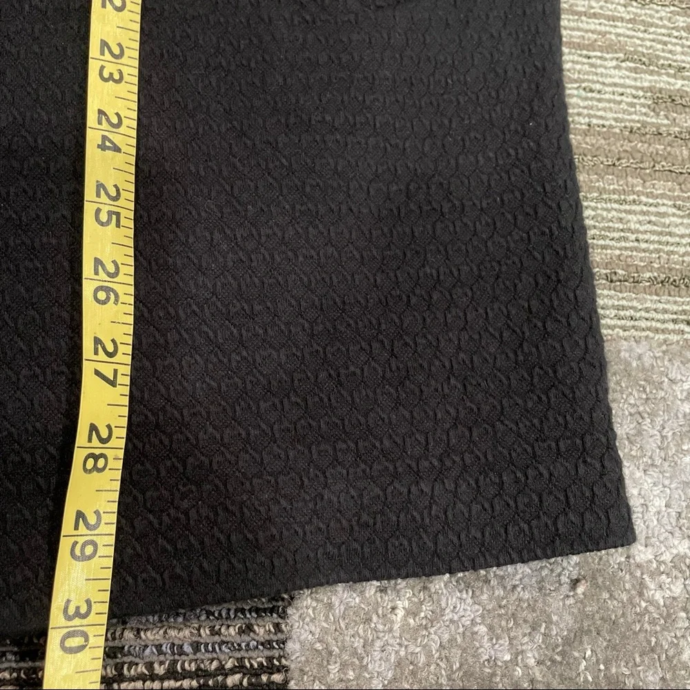 Eileen Fisher Black Texture Moto Zip Up Jacket